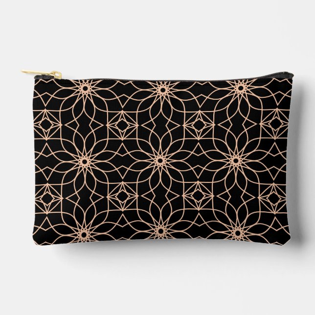 Islamic Geometric Pattern Arabic Art   Accessory Pouch (Front)