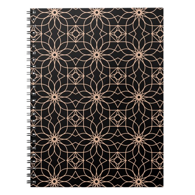 Islamic Geometric Pattern Arabic Art  Notebook (Front)
