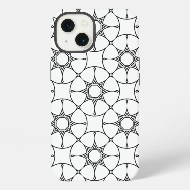 Islamic Geometric Pattern  Arabic Design Cute  iPhone Case (Back)