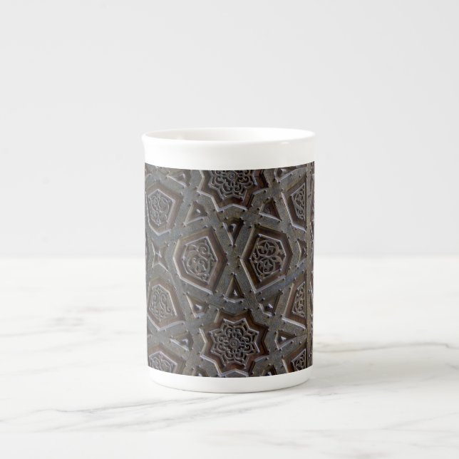 Islamic geometric pattern bone china mug (Front)