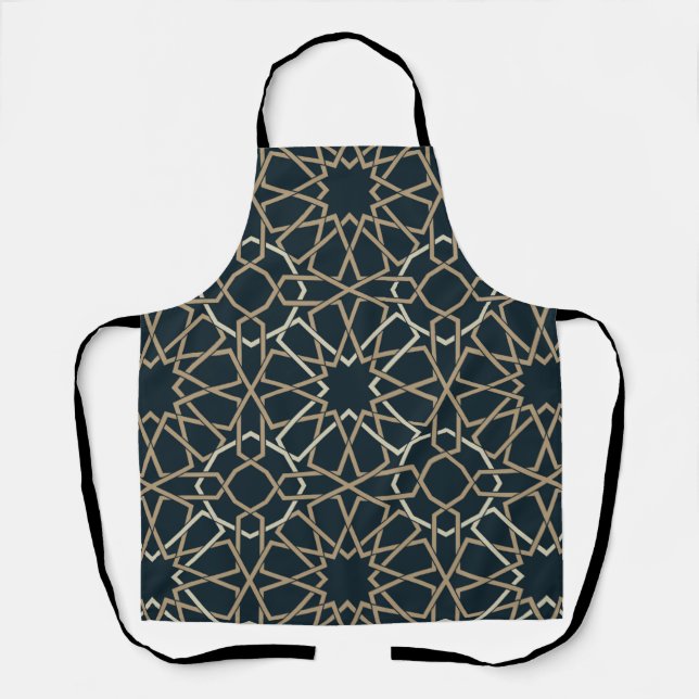 Islamic Geometric Pattern Design Abstract   Apron (Front)
