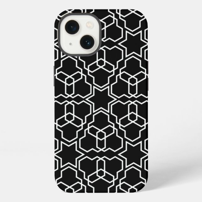 Islamic Geometric Pattern Design Arabic Vintage  iPhone Case (Back)