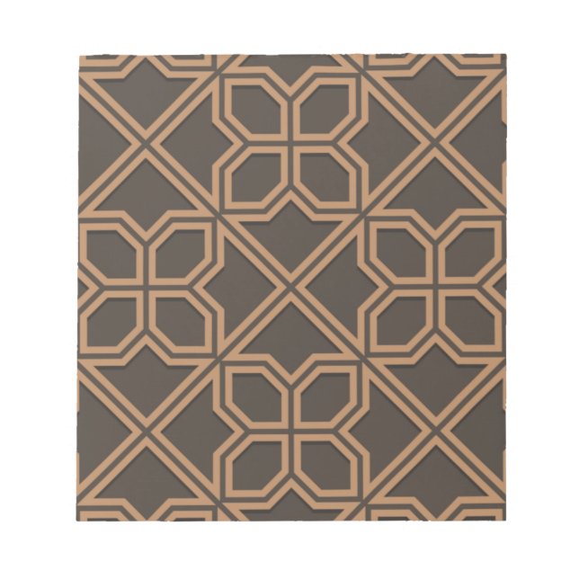 Islamic Geometric Pattern Design   Notepad (Front)