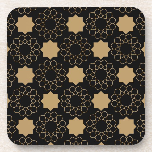 Islamic Geometric Pattern Design Turkish    Coaster (Front)