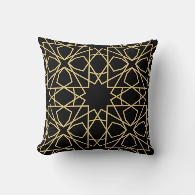 Islamic Geometric Pattern Design Vintage  Cushion (Front)