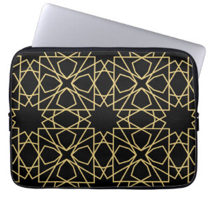 Islamic Geometric Pattern Design Vintage  Laptop Sleeve