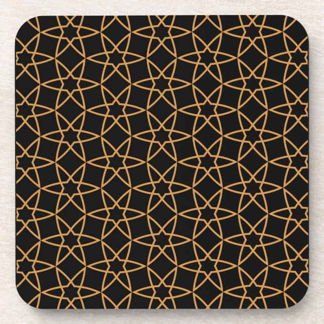 Islamic Geometric Pattern Designs      Coaster (Front)