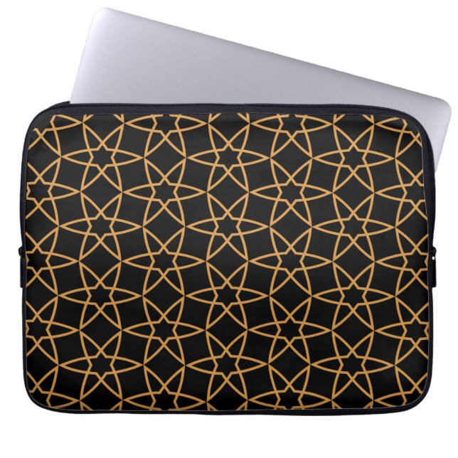 Islamic Geometric Pattern Designs   Laptop Sleeve (Front)