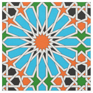 Islamic geometric pattern fabric