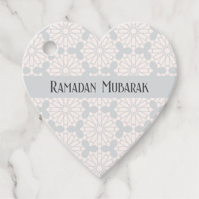 Islamic Geometric Pattern Favour Tags (Front)