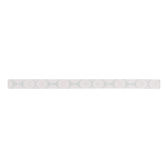 Islamic Geometric Pattern Grosgrain Ribbon (Front)
