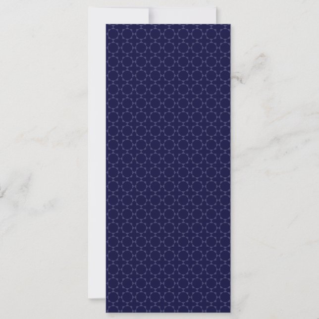 Islamic Geometric Pattern in Blue and Gold Holiday Card (Front)