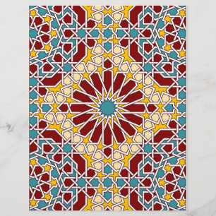 Islamic geometric pattern Letterhead