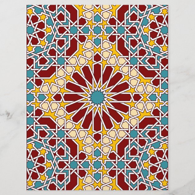 Islamic geometric pattern Letterhead (Front)