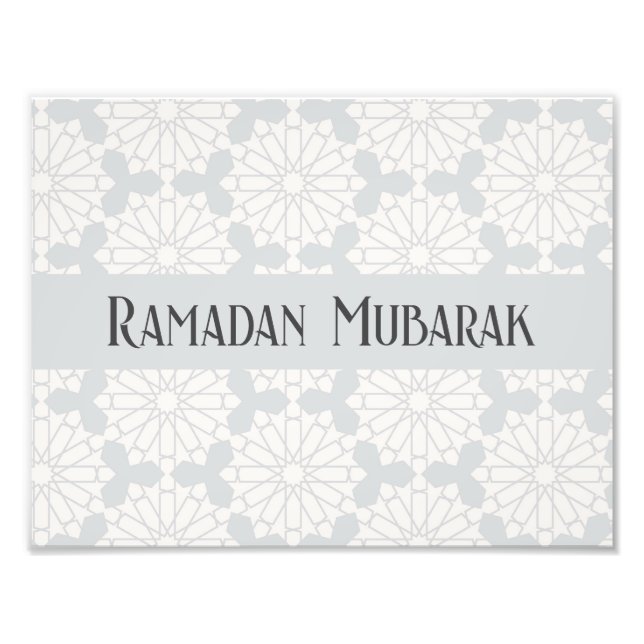 Islamic Geometric Pattern Photo Print (Front)