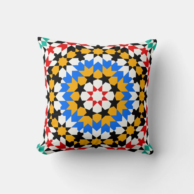 Islamic geometric pattern pillow (Front)