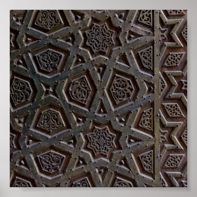 Islamic Geometric Pattern Poster (Front)