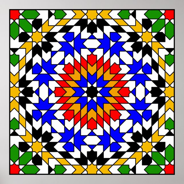 Islamic geometric pattern Poster (Front)