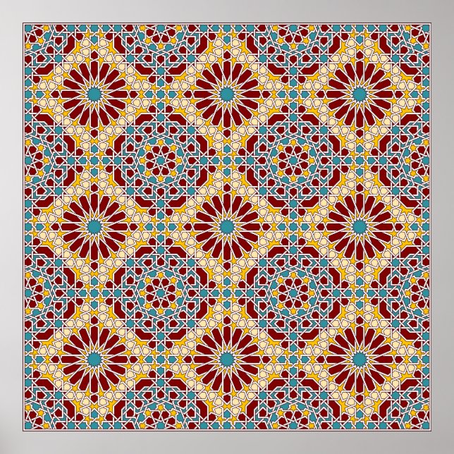 Islamic geometric pattern Poster (Front)
