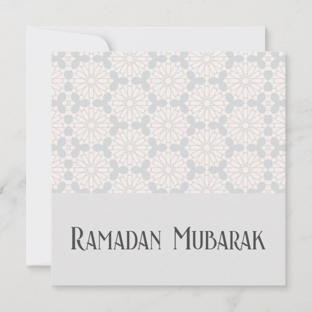 Islamic Geometric Pattern Save The Date (Front)