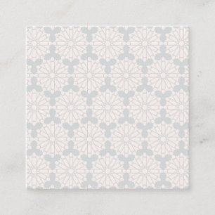 Islamic Geometric Pattern Square Business Card