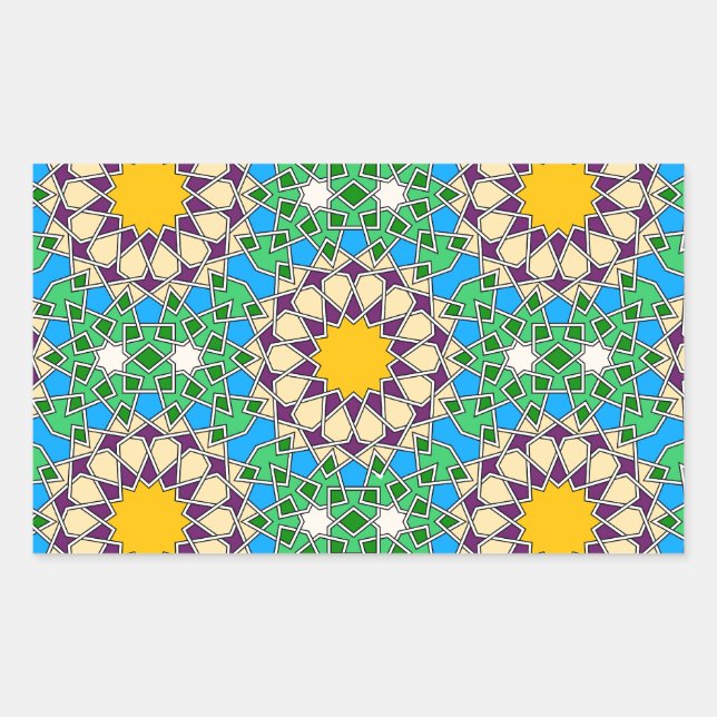 Islamic geometric pattern sticker (Front)