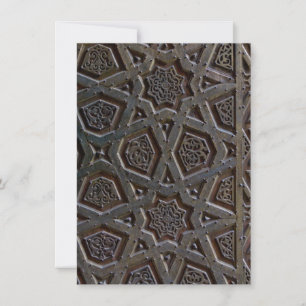 Islamic Geometric Pattern Thank You Card
