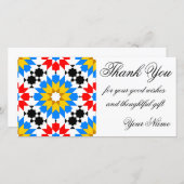 Islamic geometric pattern thank you photocard (Front/Back)