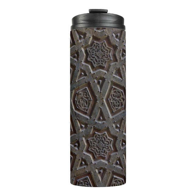 Islamic Geometric Pattern Thermal Tumbler (Front)