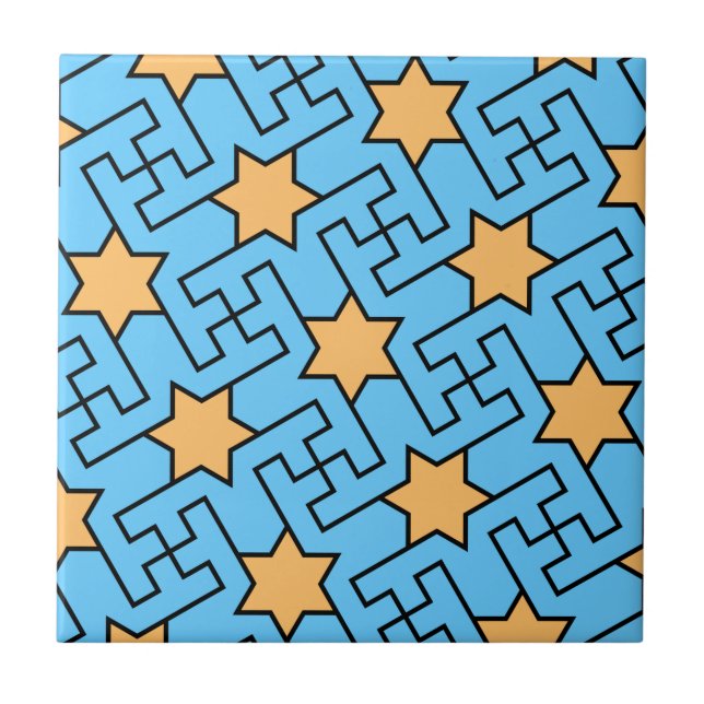 Islamic geometric pattern tile (Front)