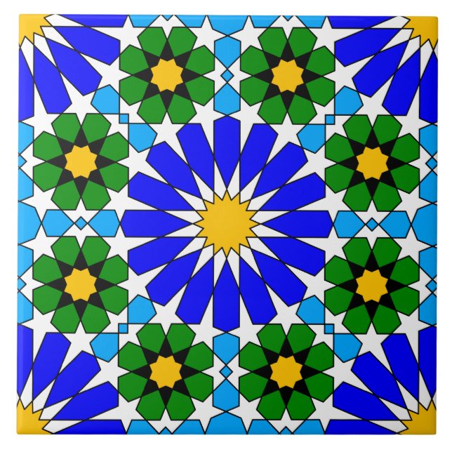 Islamic geometric pattern tile (Front)