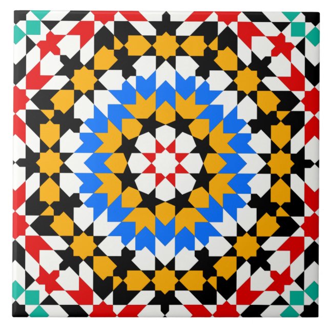 Islamic geometric pattern tile (Front)