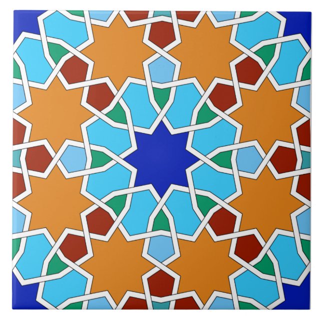 Islamic geometric pattern tile (Front)