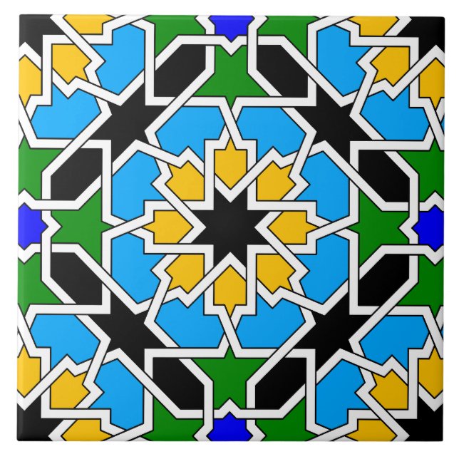 Islamic geometric pattern tile (Front)