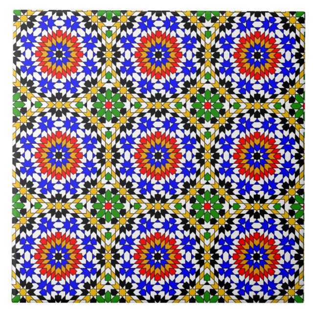 Islamic geometric pattern tile (Front)
