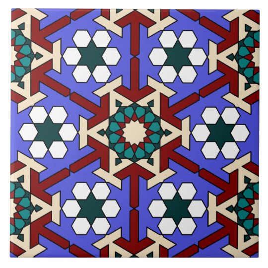 Islamic geometric pattern tile | Zazzle.co.uk