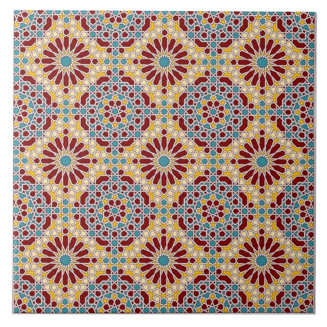 Islamic geometric pattern tile (Front)
