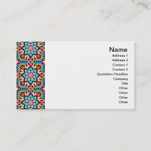 Islamic geometric pattern Tile Business Card