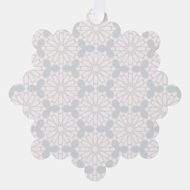 Islamic Geometric Pattern Tree Decoration Card (Front)