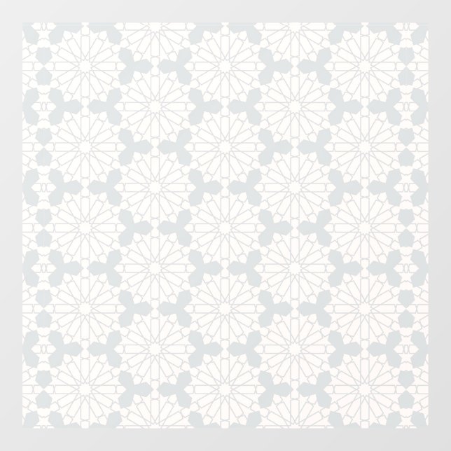 Islamic Geometric Pattern Window Cling (Sheet)
