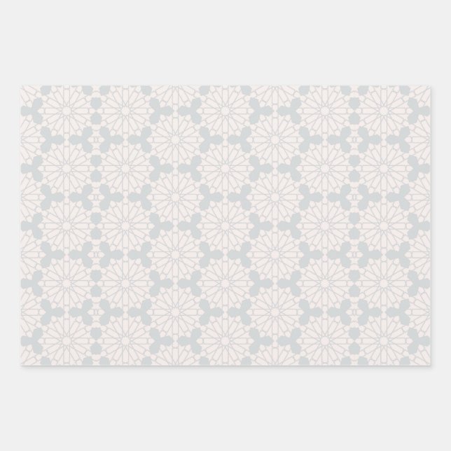 Islamic Geometric Pattern Wrapping Paper Sheet (Front)