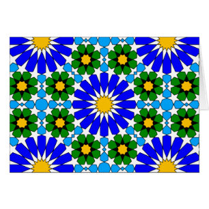 Islamic geometric patterns card