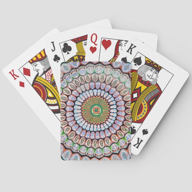 Islamic geometric patterns playing cards (Back)