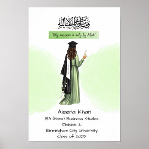 Islamic Graduation certificate Poster