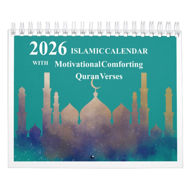 Islamic Hijri Calendar 2026 with Quranic Verses (Cover)