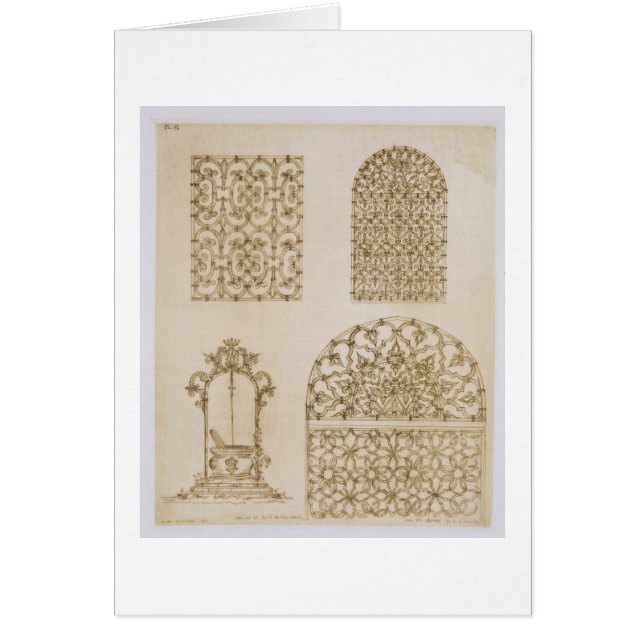 Islamic ironwork grills for windows and wells, fro (Front)