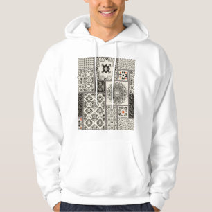 Islamic Majolica Pottery Tile Pattern Hoodie