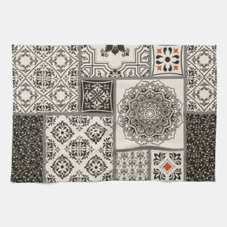 Islamic Majolica Pottery Tile Pattern Tea Towel