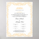 Islamic Marriage Certification Poster<br><div class="desc">Introducing the premium quality gold border Islamic Marriage Certification, an essential document for every Muslim couple to validate their union in the eyes of Allah. Our certification is crafted with the utmost care and attention to detail, ensuring that it is both visually stunning and legally compliant. The certificate features a...</div>