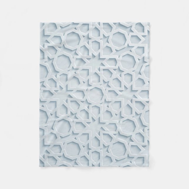 islamic moroccan geometric pattern blanket (Front)